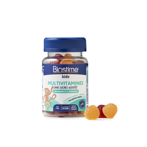 Biostime Kids Multivitamines 30 Gummies - Croissance et Énergie