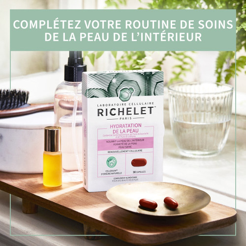 RICHELET Hydratation Peau 60 Capsules - Acide Hyaluronique, CELLENIUM