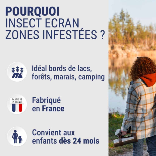 Insect Ecran Zones Infestées 2x100ml - Protection puissante
