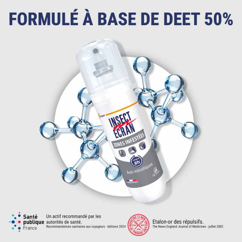 Insect Ecran Zones Infestées 2x100ml - Protection puissante