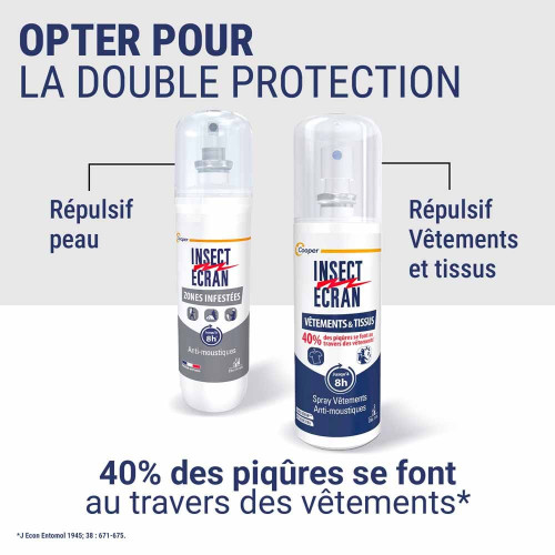 Insect Ecran Zones Infestées 2x100ml - Protection puissante