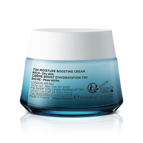 VICHY Minéral 89 Hydratation 72H Riche 50ml - Soin Fortifiant