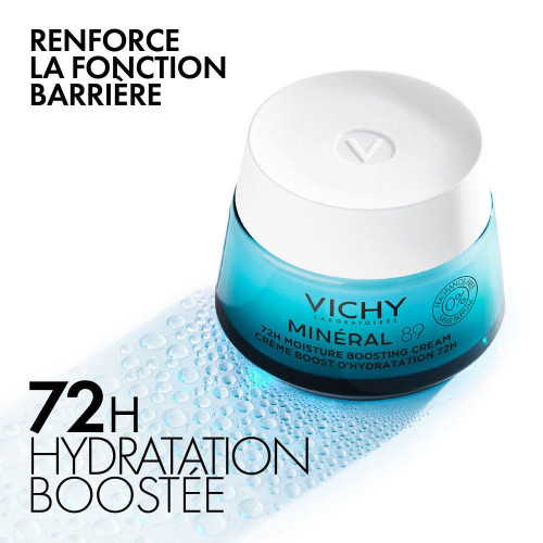 VICHY Minéral 89 Hydratation 72H Riche 50ml - Soin Fortifiant