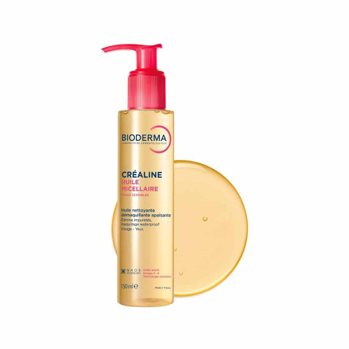 BIODERMA Créaline Huile Micellaire 150ml - Nettoyage Doux