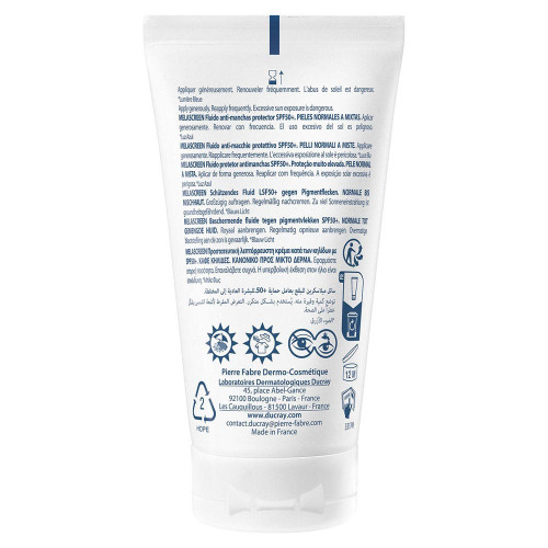 Ducray Melascreen Fluide SPF50+ 50ml - Protection et Antitaches