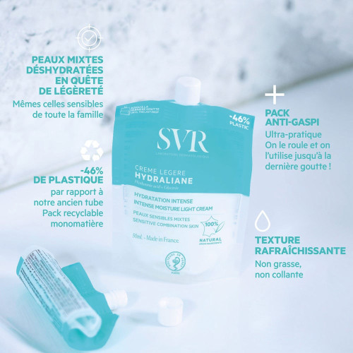 SVR Hydraliane Crème Légère 50ml - Hydratation Intense Naturelle