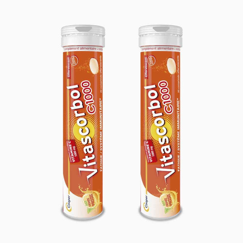 Vitamine C1000 2x20 comprimés effervescents Vitascorbol