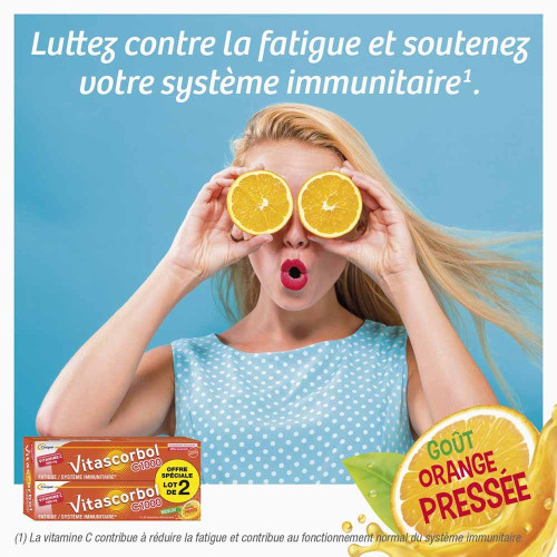 Vitamine C1000 2x20 comprimés effervescents Vitascorbol