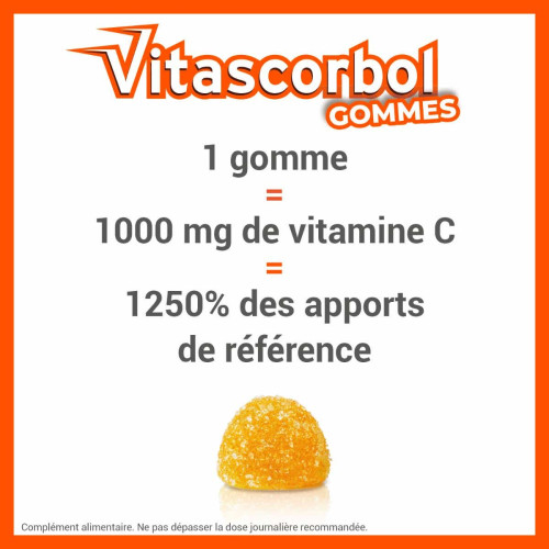 Gommes Vitamine C 1000mg 30 Gommes