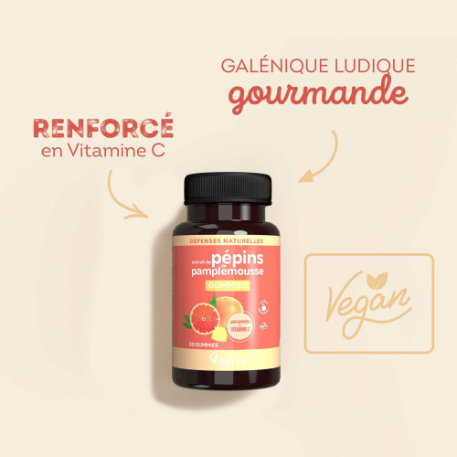 Vitavea Extrait de Pépins de Pamplemousse 30 Gummies