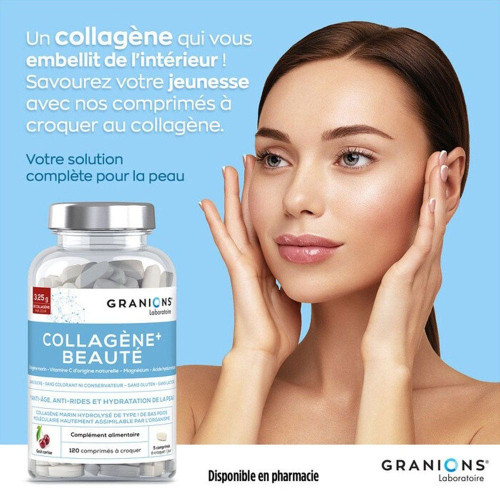 Collagène+ Beauté 120 Comprimés à Croquer Goût Cerise