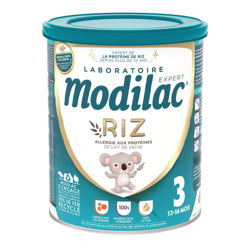 MODILAC Expert Riz 3ème Âge 800g - Alimentation Bébé 12-36 Mois