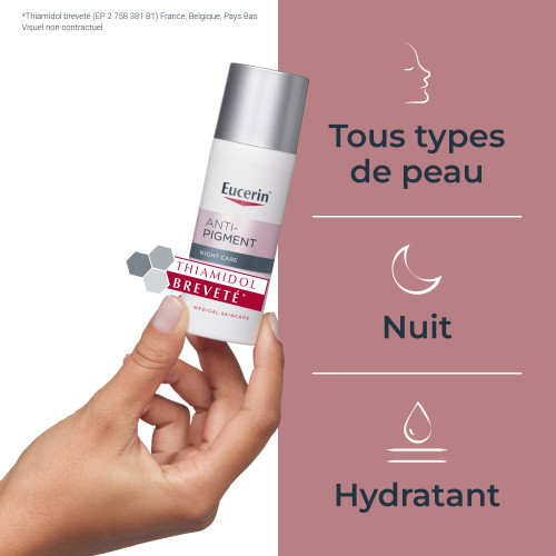 Eucerin Anti-Pigment Nuit 50ml - Unifie et Régénère la Peau