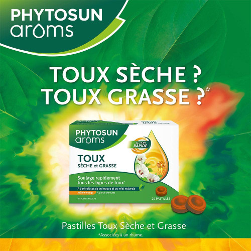 Phytosun Arôms Pastilles Toux 20 unités - Soulagement rapide