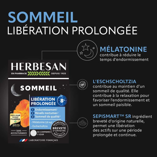 Noctaphyt LP 8h Sommeil 30 comprimés