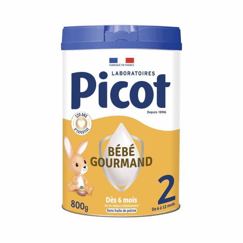 Picot Expert Lait 2ème âge Bébé Gourmand 800g Satiété et Croissance