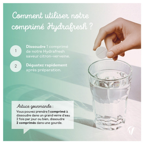 Vitavea Hydrafresh 20 Comprimés Hydratation Énergie Arômes Fruitée