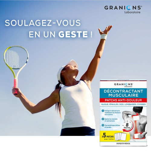 Granions Patchs Décontractant Musculaire 5 unités Soulagement Douleurs