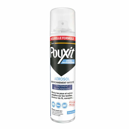 Pouxit Spray Anti-poux Environnement 250ml Élimine Parasites Efficacement
