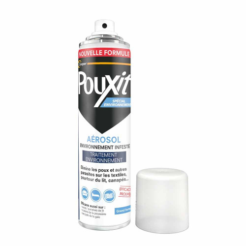 Pouxit Spray Anti-poux Environnement 250ml Élimine Parasites Efficacement
