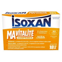 Isoxan Ma Vitalité Adulte 30 Comprimés Réduit Fatigue & Stress