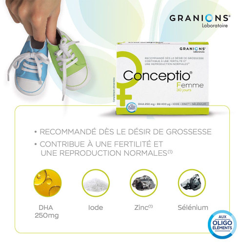 Granions Conceptio Homme Femme 120 Caps Améliore Fertilité Pharma360