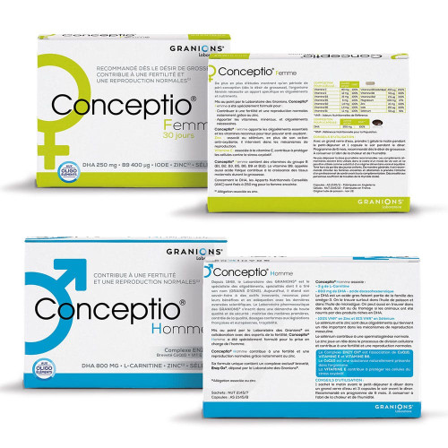 Granions Conceptio Homme Femme 120 Caps Améliore Fertilité Pharma360