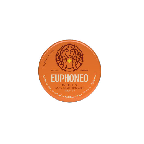 MAYOLY Euphoneo Orange Mandarine 50 pastilles soulage gorge irritée