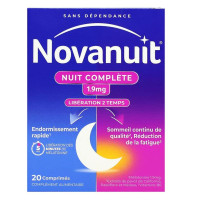 Sanofi Novanuit Nuit Complète 20 comprimés pour un sommeil réparateur