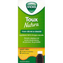 Vicks Toux Natura 140 ml Toux Sèche et Grasse Soulagement Naturel