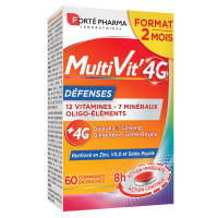 FORTE PHARMA MultiVit'4G Défenses 60 Comprimés Énergie & Immunité