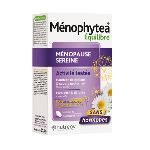 Nutreov Menophytea Ménopause Sereine 30 comp. Soulage et apaise