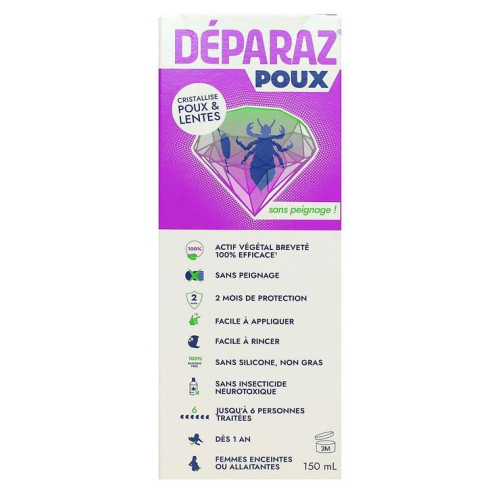Déparaz Poux Protex Shampoing Préventif 150 ml Anti-Poux Naturel