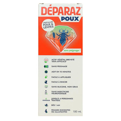 Xpulse Déparaz Poux Shampoing 150ml Éradication Rapide et Naturelle