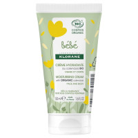 Klorane Bébé Crème Hydratante Bio 50ml Peau Douce et Protégée