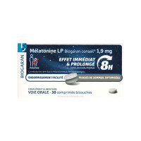 Biogaran Mélatonine LP 1,9 mg 30 comprimés Sommeil Réparateur