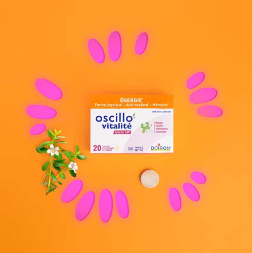 Boiron Oscillo Vitalité 50+ 20 comprimés Combattez la fatigue après 50 ans