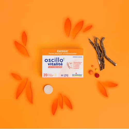 Boiron Oscillo Vitalité Adulte 20 Comprimés Énergie et Vitalité