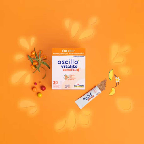 Boiron Oscillo Vitalité Enfant 30 Sticks Énergie et Vitalité Enfants