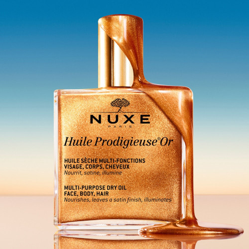 NUXE Huile Prodigieuse Or 100mL - Illumine Peau et Cheveux