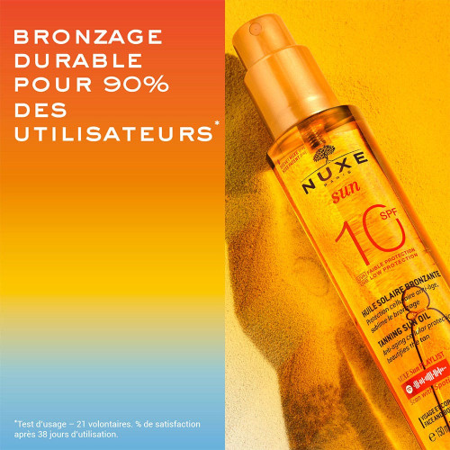 NUXE Sun Huile Bronzante 150ml - Protection et Hydratation