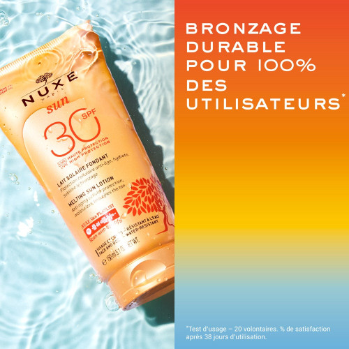 NUXE SUN Lait Corps SPF30 150ml - Protection et Bronzage Sublime