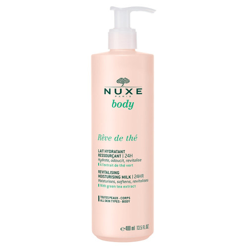 NUXE Body Lait Hydratant Rêve de Thé 400ml - Soin Quotidien Tous Types de Peaux