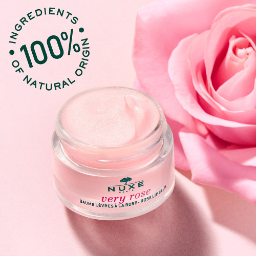 NUXE Very Rose Baume Lèvres 15g - Hydratation Naturelle et Douceur