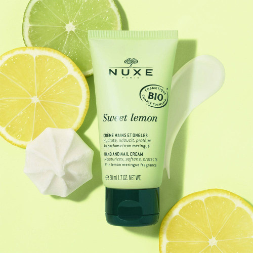 SWEET LEMON - Crème Mains et Ongles Bio - Peaux Sèches, 50ml