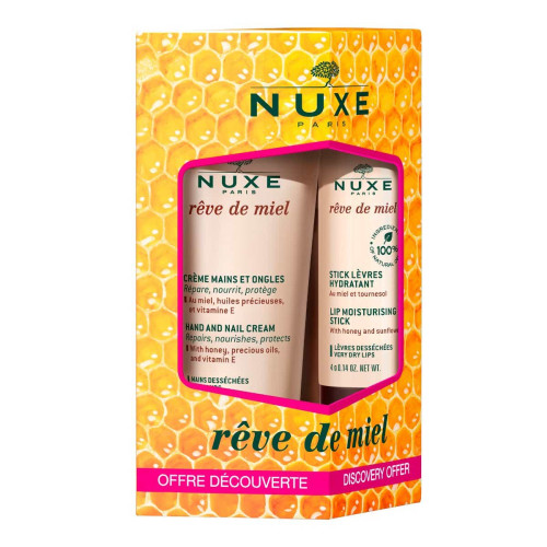 Rêve de Miel Crème Mains et Ongles 30 ml + Stick Lèvres Hydratant 4 g