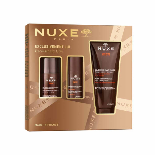 Nuxe Men Coffret Exclusivement Lui 3 Produits Soins Naturels Efficaces