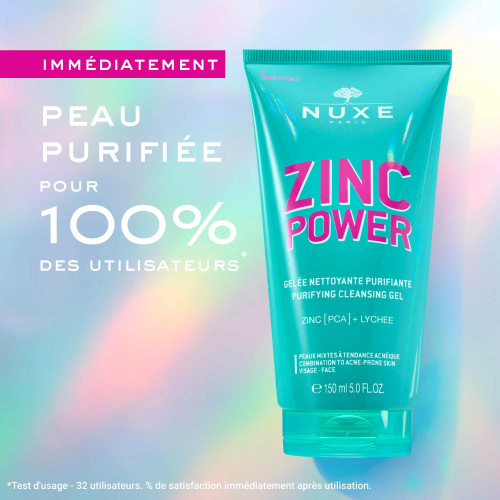 Zinc Power gelée nettoyante purifiante 150 mL