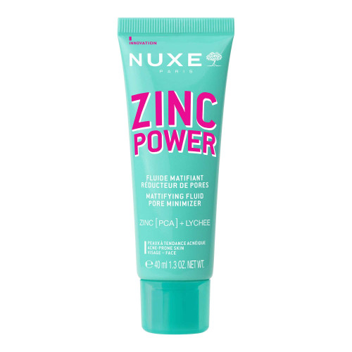 Nuxe Zinc Power Fluide Matifiant 40 ml Peau Nette et Sans Brillance