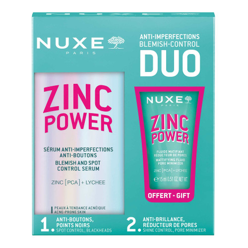 Nuxe Zinc Power Sérum Anti-Imperfections 30ml Peau Nette et Lisse